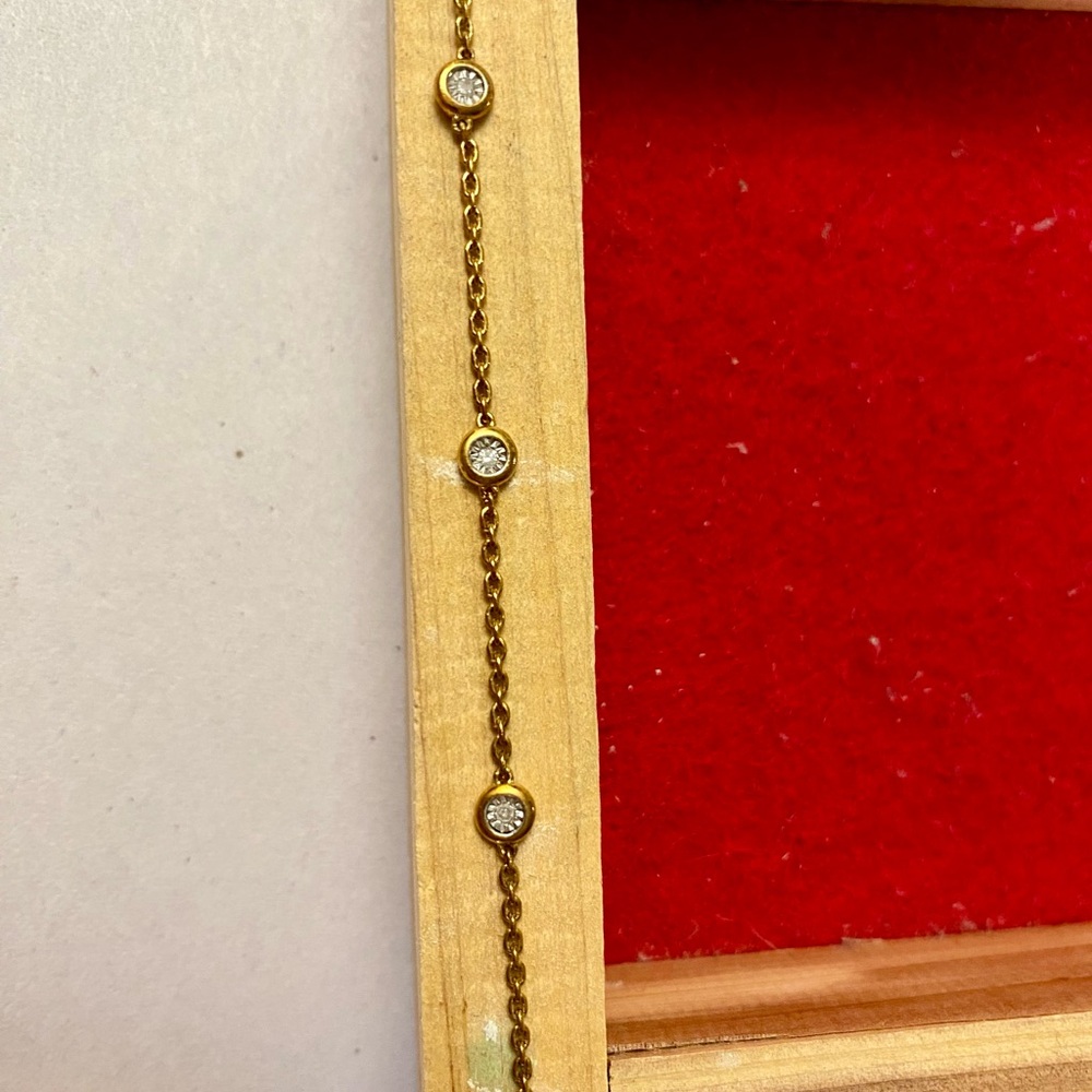Gold Beaded Chain Bracelet Classic Design
